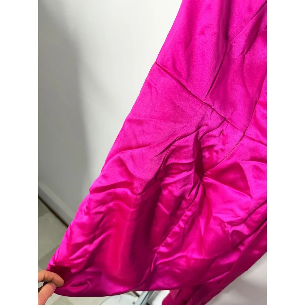 Katie May Chasing Dawn Strapless Mini Dress Electric Pink Womens Size S - Picture 8 of 10
